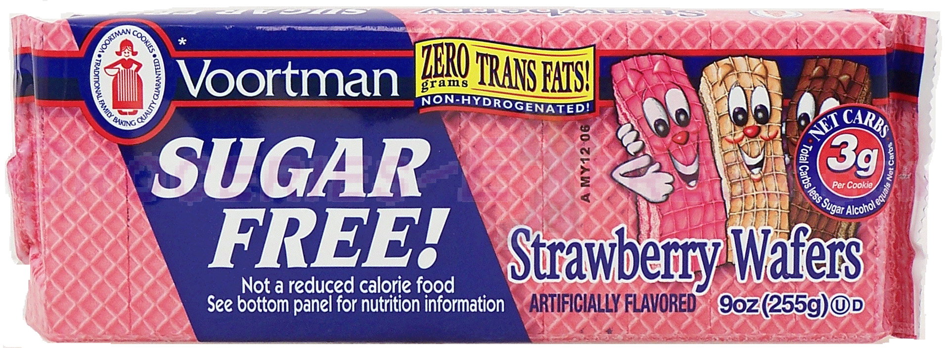 Voortman  sugar free strawberry wafer cookies Full-Size Picture